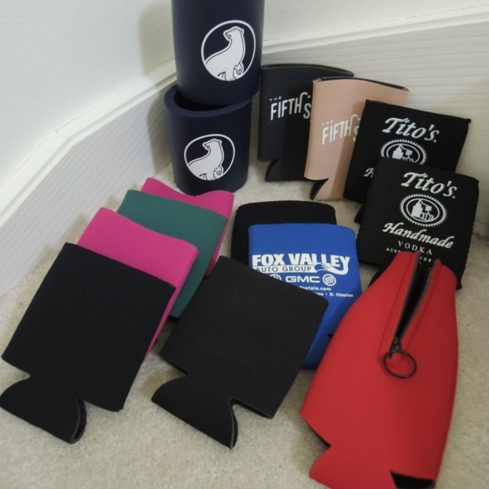 Coozie Neoprene Sleeves 14 Koozies Keep Bottle Can Beverage Drink Cold